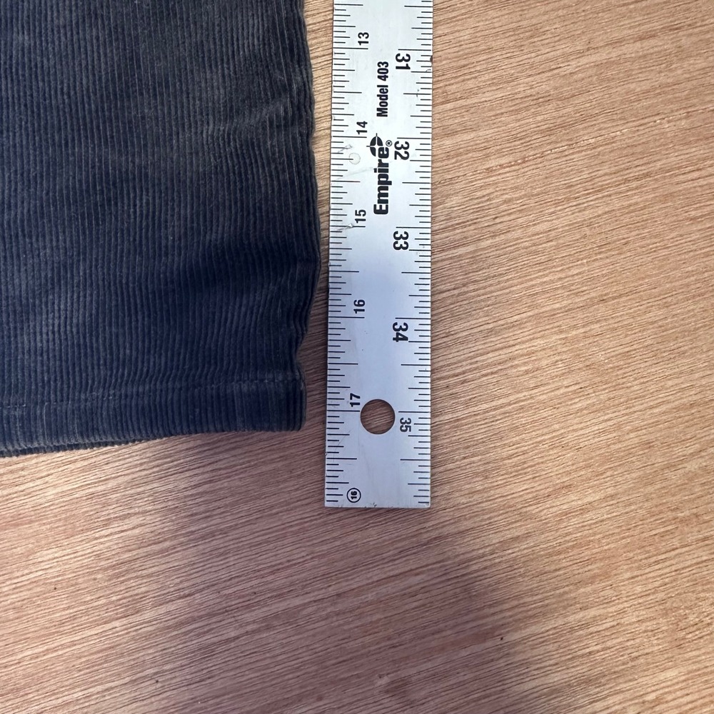 Polo Ralph Lauren Mens Corduroy Pants 38x36 Charcoal Grey Straight Leg 5-Pocket - Picture 5 of 10